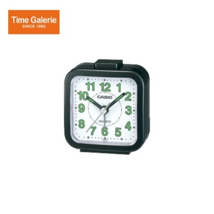 Casio TQ-141-1 Black Analog Desk Alarm Snooze Clock